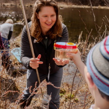 Water quality testing as part of a community program Photo: She of the Flowers