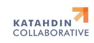 Logo of Katahdin Collaborative featuring stylized text and an upward arrow graphic.