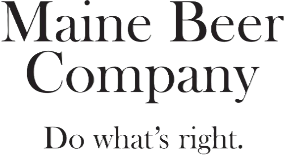Text logo for Maine Beer Company: "Maine Beer Company" and tagline "Do what's right."
