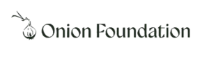 Logo of the Onion Foundation featuring a stylized onion illustration and text in a modern font.